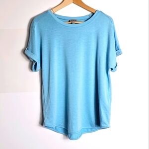 Como Vintage Rolled Cuff Short Sleeves Crew Neck Women's T-Shirt Size M